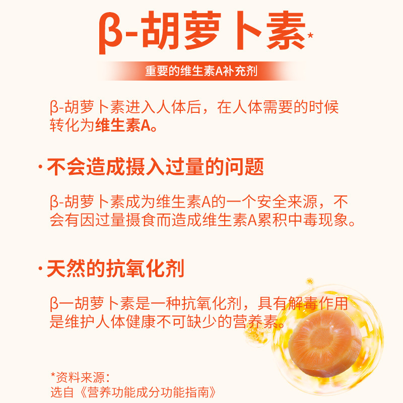 Blue Hat Health Products Yiyuanji Brand Beta Carotene Tablets Vitamin Health Products Nutritional Supplements Customized