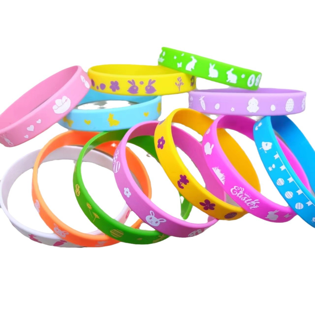 Silicone bracelet manufacturers book fashion brand personality men's and women's children's fitness couples sports luminous wrist bracelet jewelry