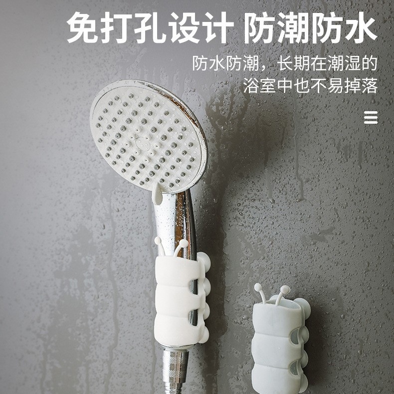 Силиконовый держатель для душа с присоской, без сверления, для случайных насадок