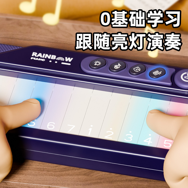 Children's Digital Keyboard with Color Screen Touch, Early Education Enlightenment Piano Toy for Girls Aged 3-6, Toddler Gift, Early Education and Intelligence Development