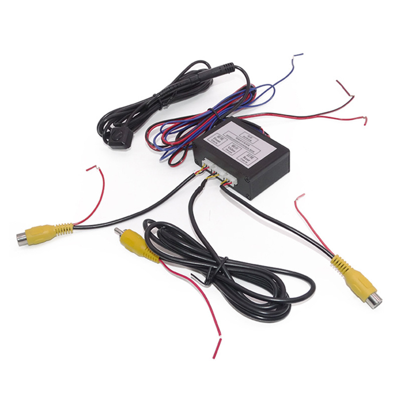 Car two-way video switching box front and rear left and right reversing camera blind zone intelligent system Rear View Controller