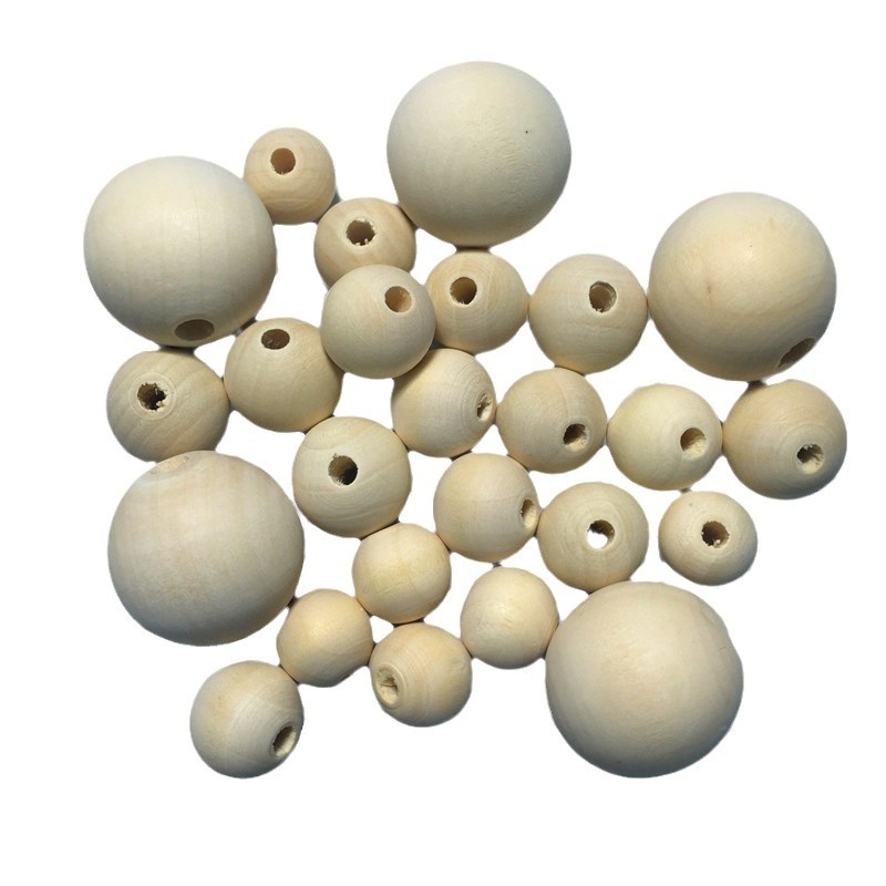 Wholesale wood beads round beads lotus wood beads string beads diy jewelry accessories
