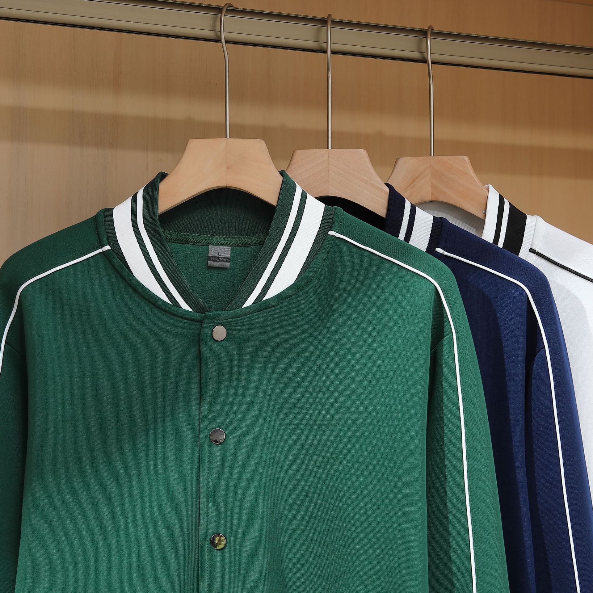 Baseball Uniforms with Customized Logos for Men and Women, Autumn and Winter Sweatshirts, Jackets, Student Class Uniforms, Group Uniforms, Advertising Shirts, Work Clothes