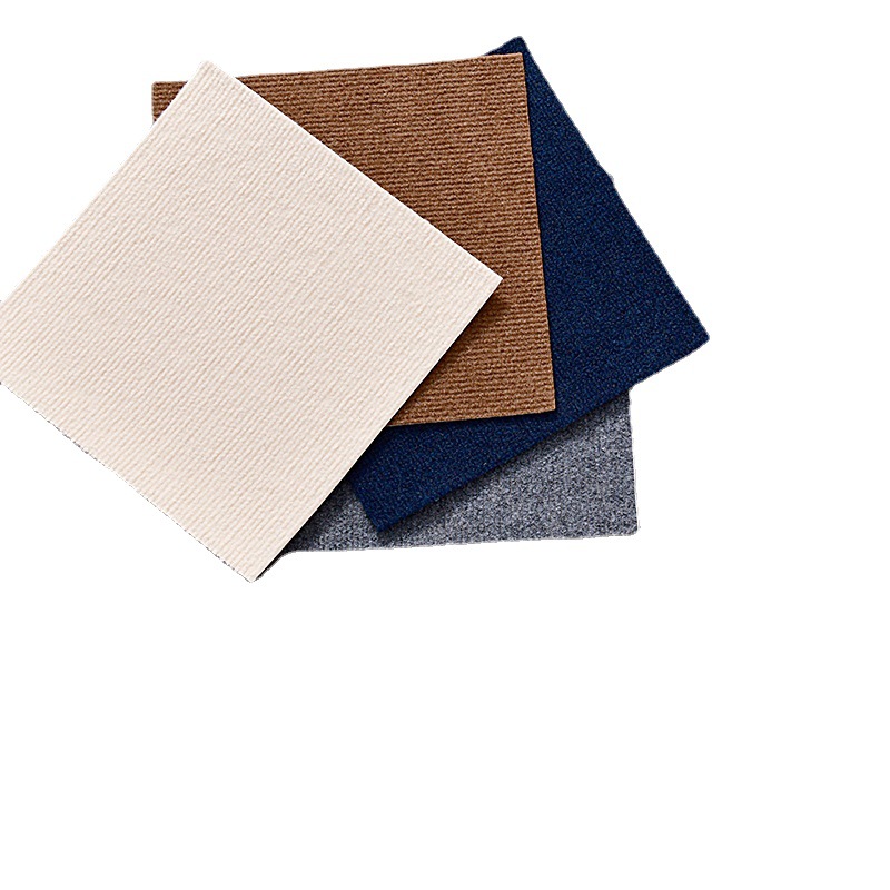 Sxp Self-Adhesive Carpet Splicing Square Bedroom Cross-Border Gray Block Carpet Floor Mat Commercial Workwear Floor Office