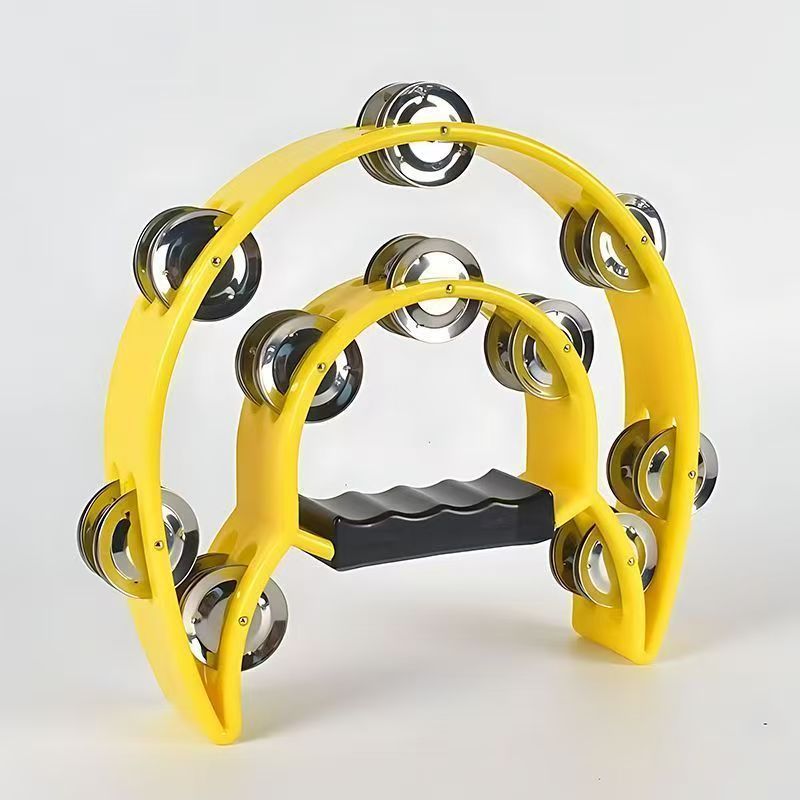 KTV Double Row Rattle Color Percussion Hand Rattle KTV Bar Atmosphere Props New Double Row Rattle