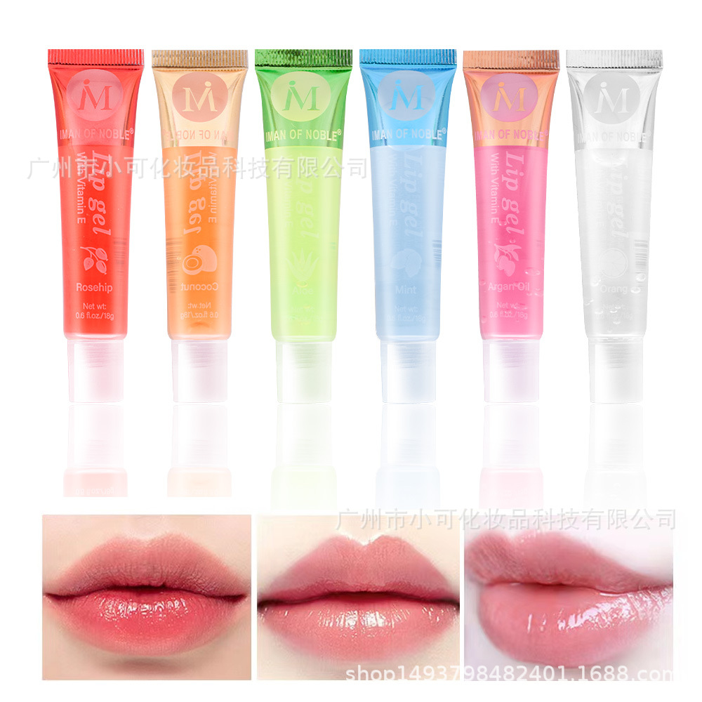 L415 Only Exports [Iman of Noble] Transparent Fruit-Flavored Moisturizing Lip Oil and Lip Gloss