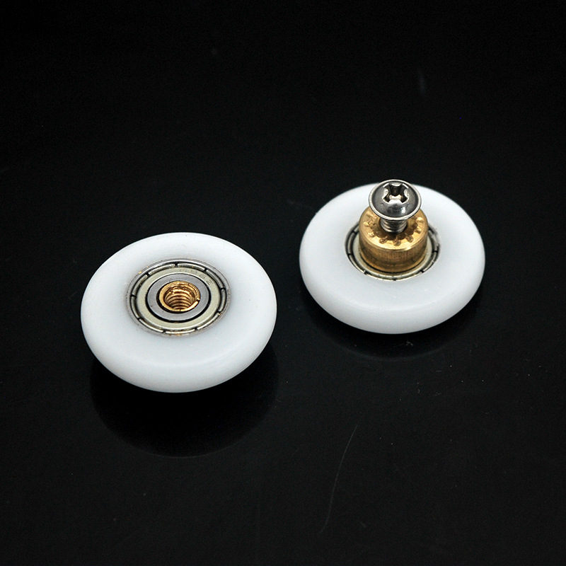 Xyt old-fashioned shower room pulley large flat wheel arc sliding door hanging wheel bathroom glass sliding door roller