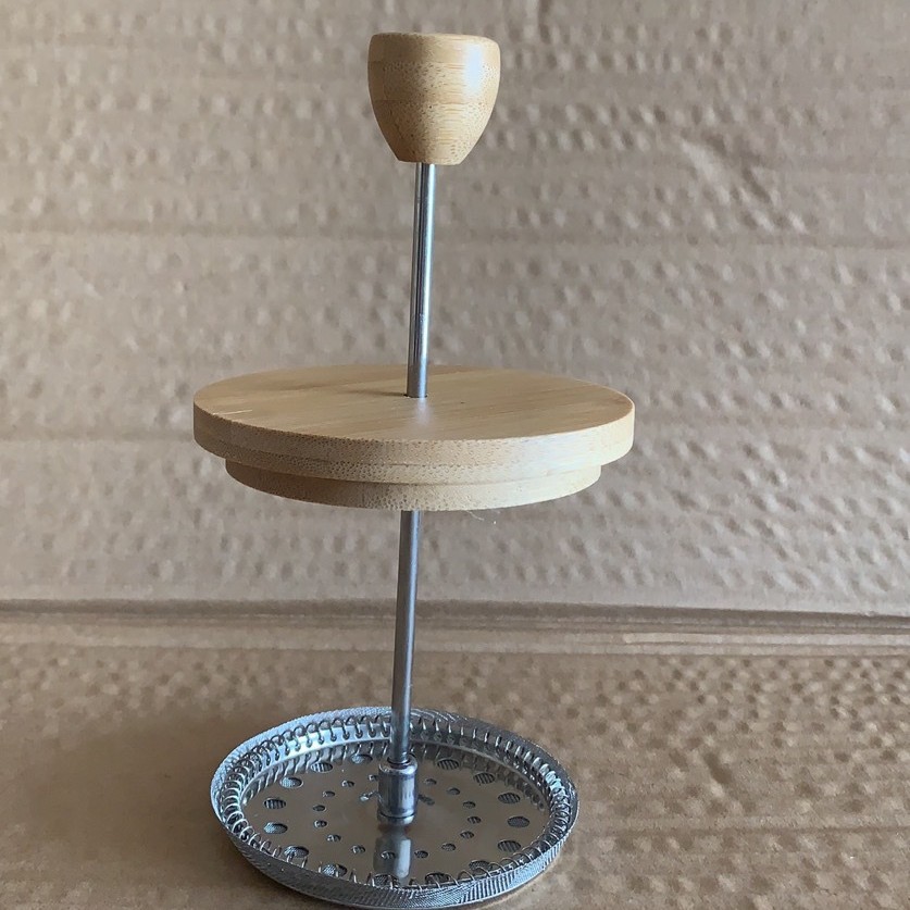 Coffee Pot Household French Filter Press Pot Glass Tea Maker Hand Pressure Filter Cup Brewing Cold Brew Pot Bamboo Wood French Press Pot