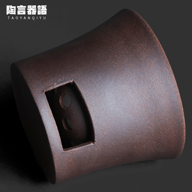 Vintage Coarse Pottery Old Rock Charcoal Stove Chinese Tea Ceremony Stove Charcoal Traditional Charcoal Water Boiling Tea Maker Single Stove