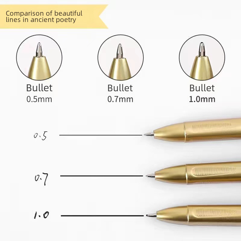 Ancient poetry beauty large capacity gel pen 2022 0.5/0.7/1.0 Bullet Signature Pen exam business practice calligraphy