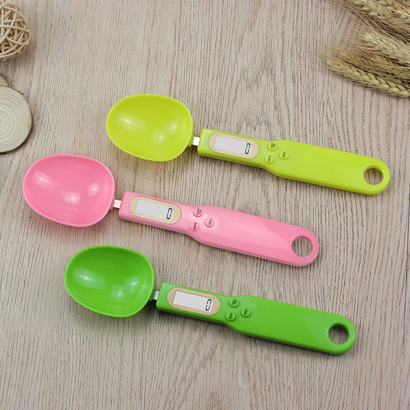 High-Precision Digital Scale Small Gram Scale Weighing Digital Measuring Spoon Spoon Scale Food Dog Food Gram Weight Weighing Device Gram Weighing