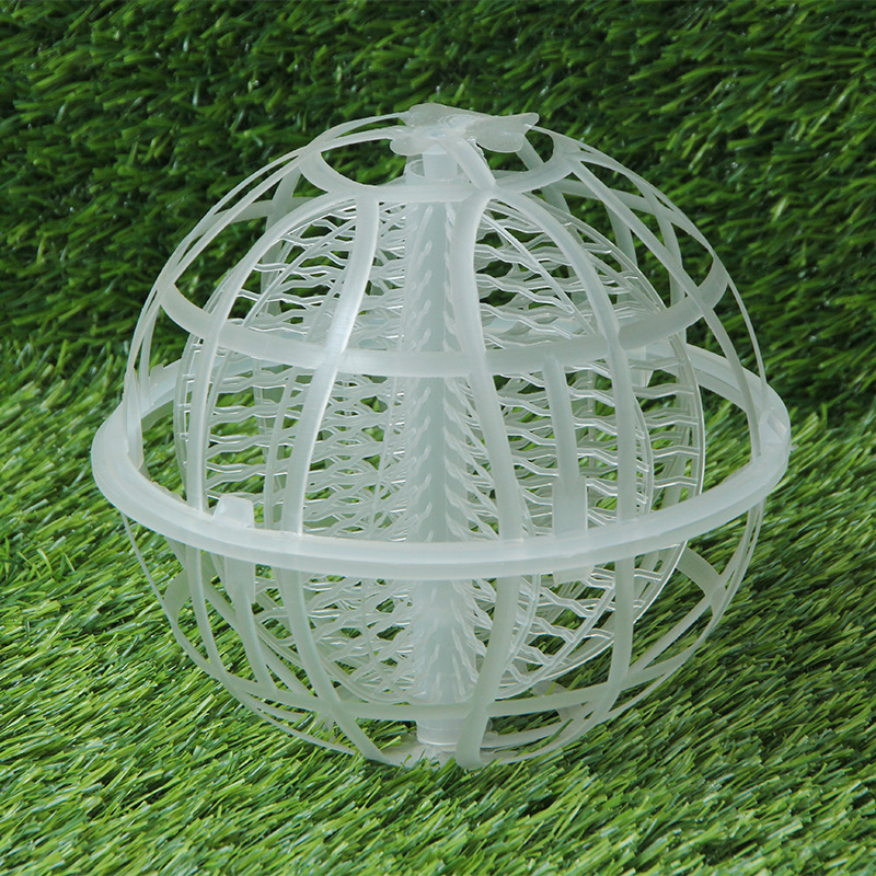 Suspended Ball Filler Wholesale Polypropylene Suspended Ball Sewage Treatment Porous Biological Waste Gas Tower Hollow Ball Filler
