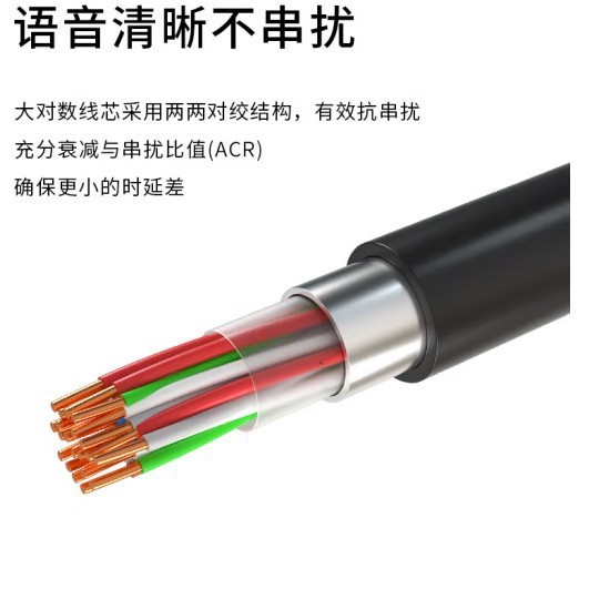 Boyang 10 Pair 3 Outdoor Large Logarithmic Cable BY-Cat3-SW10X-100M Communication Line HYA10 * 2*0.4