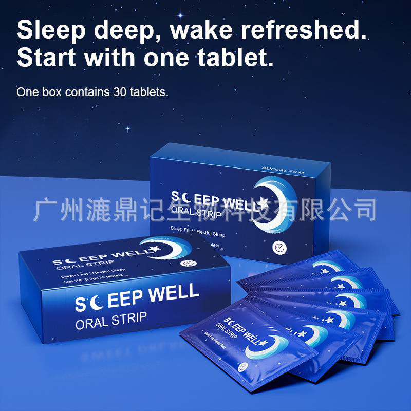 Spot Cross-Border Tk Amazon Independent Station Hot-Selling Sleep Tablets Melatonin Lozenges Customized