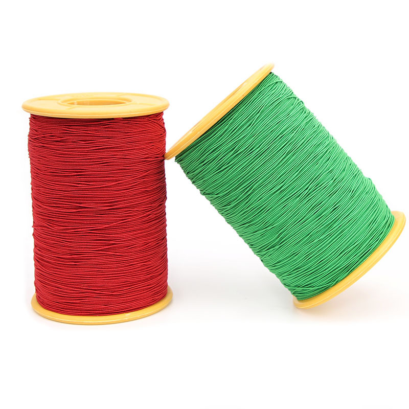Core-wrapped elastic cord rope bracelet rubber band tag rope high elastic thread fine elastic sewing bottom thread elastic thread