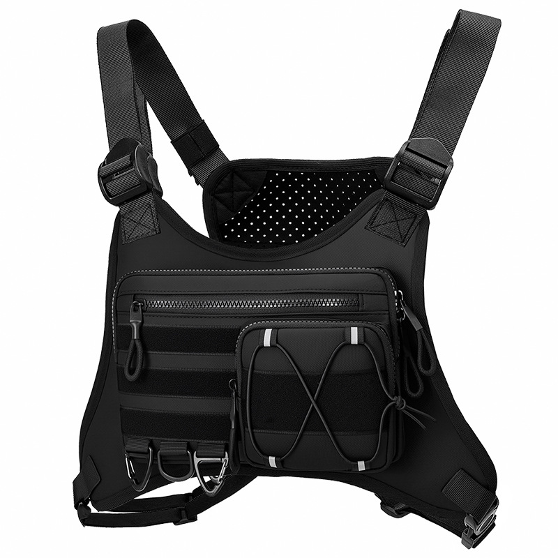 Cross-Border New Outdoor Tactical Sports Breathable Vest Outdoor Running and Mountaineering Multi-Pocket Vest Backpack