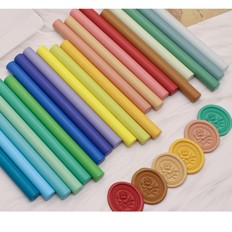 Круглый восковой стик для печати, совместимый с пистолетом для горячего воска, цвет на выбор