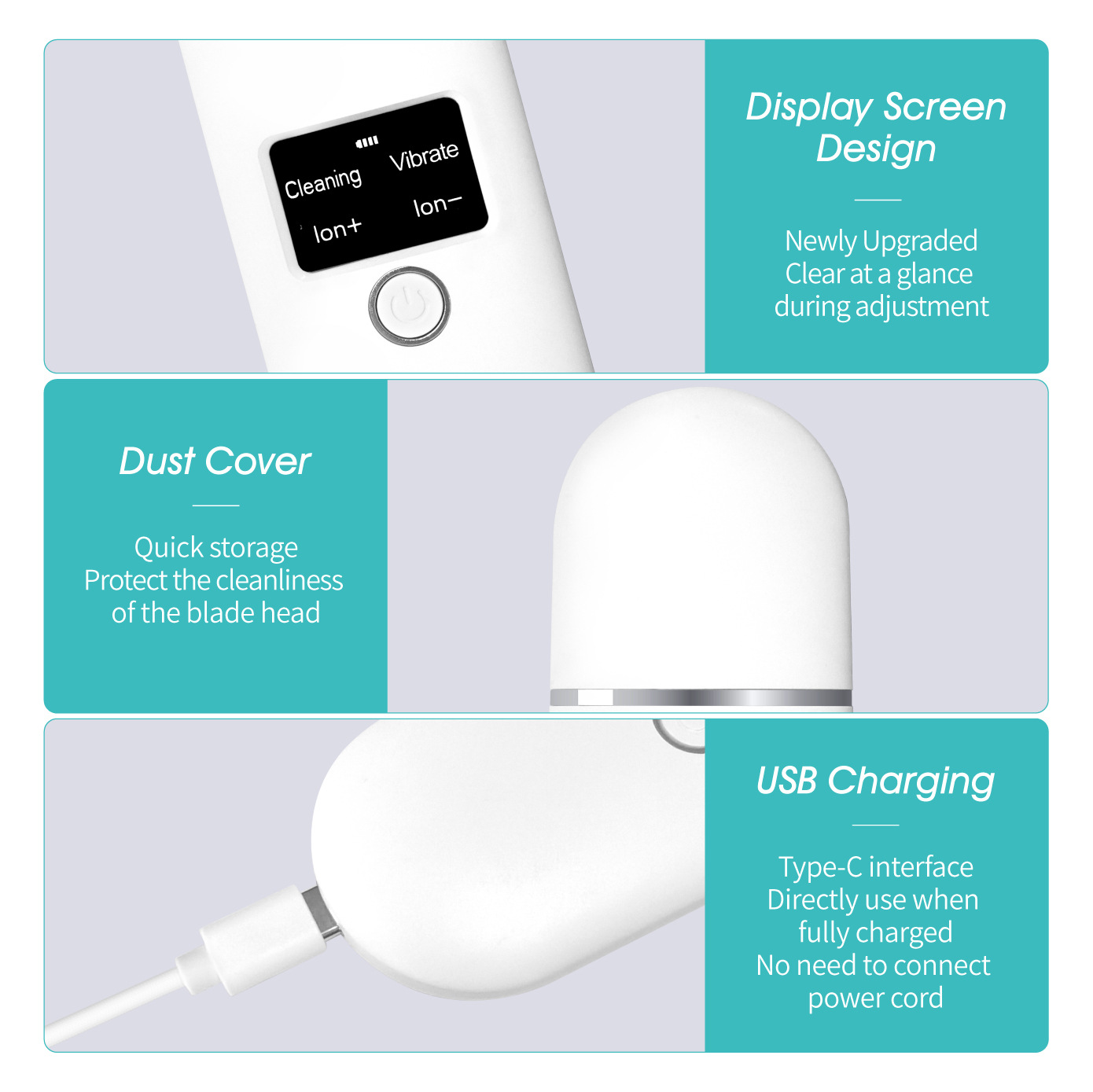 Ultrasonic Exfoliation Facial Cleansing Pore Scraper Beauty Instrument Home Skin Cleaning Device