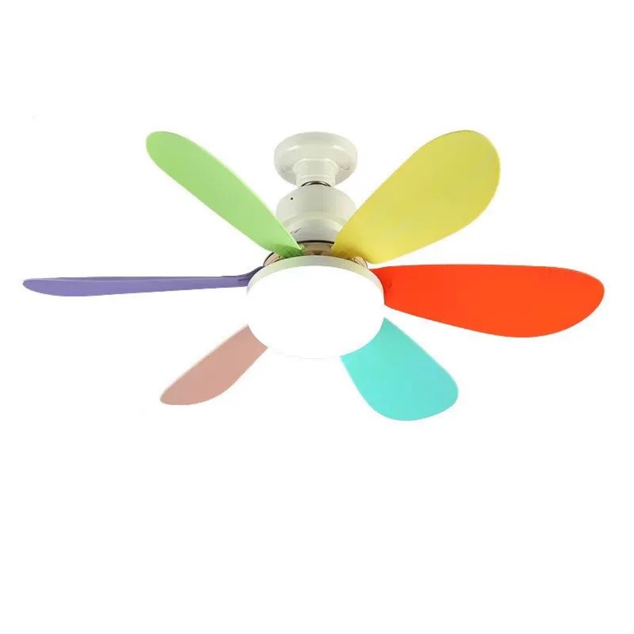 Circular Fan Light Minimalist New Energy-Saving Fan Bulb Lamp E27 Screw Modern Simple Led Ceiling Fan Light