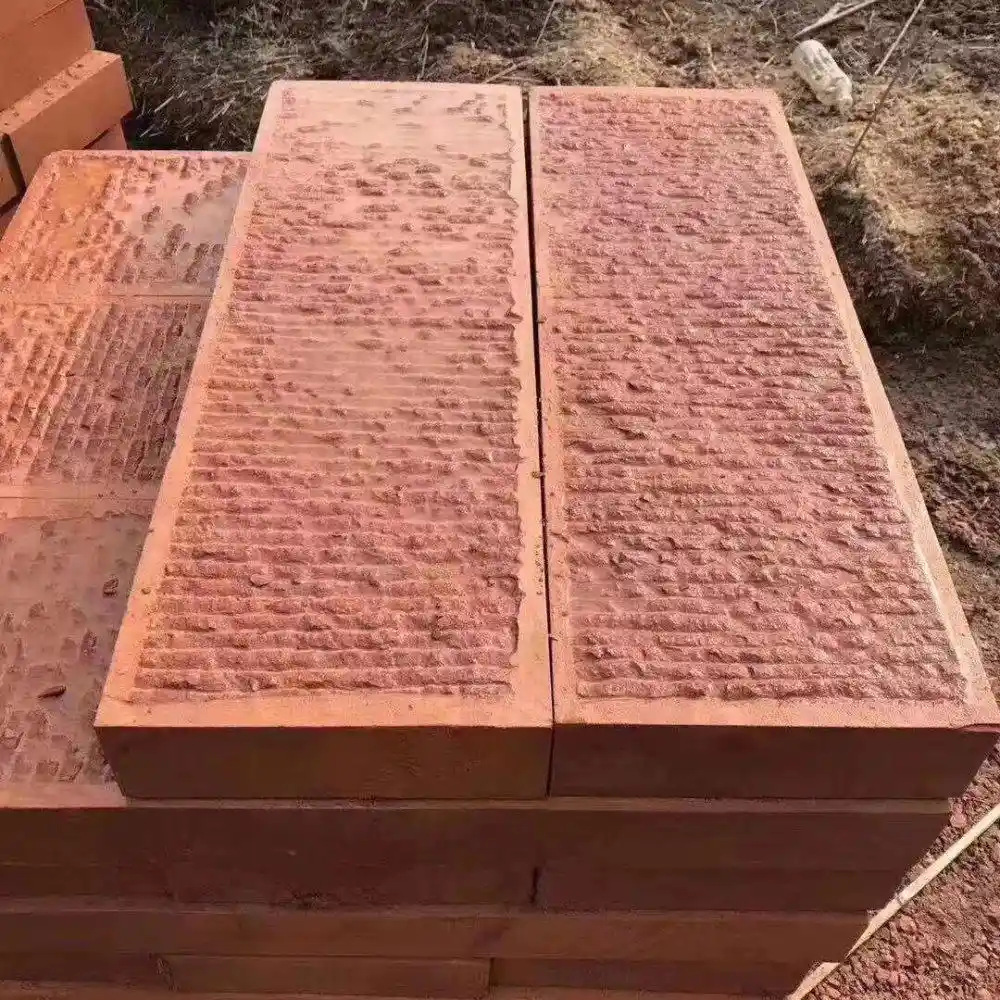 Factory Direct Sales of High-Quality Red Sandstone, Matte Surface with Pebbled Finish, Suitable for Wall and Floor Dry Hanging