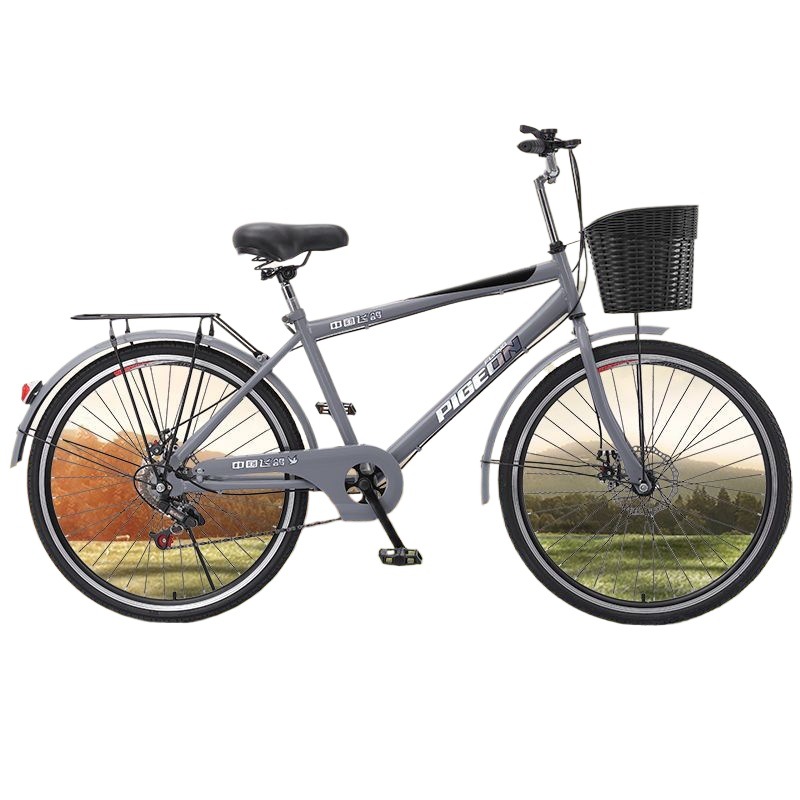 Feige Bicycle Men's Lightweight Commuting City Retro Commuter Bike Standard 26-Inch 24-Inch Adult New Model