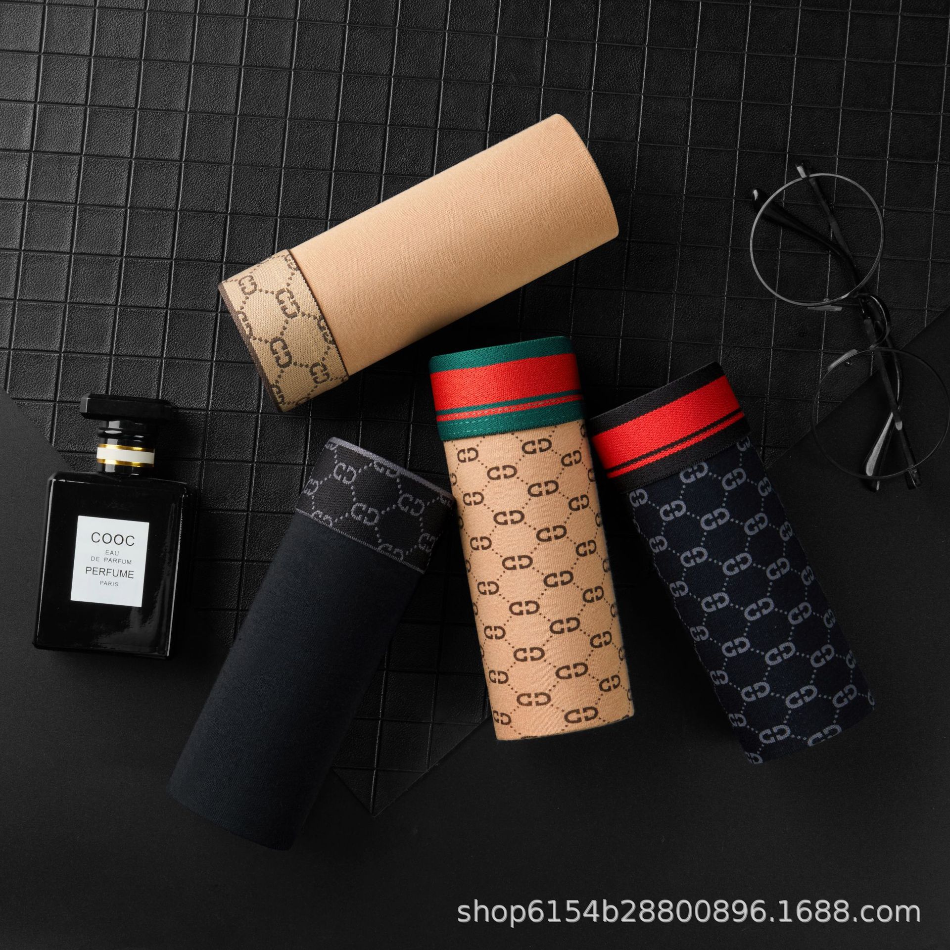 Men's cotton underwear vintage pattern active printing and dyeing loose comfortable 200 + kg wear manufacturer one-piece delivery free shipping