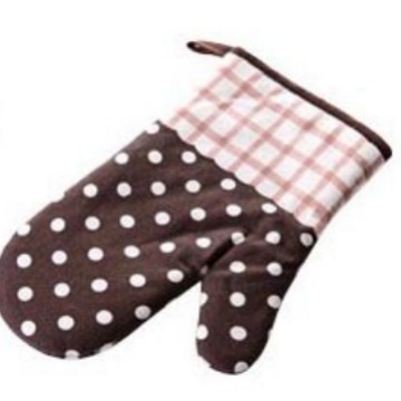 Pastoral Style Thickened Heat Insulation Gloves Oven Baking Polyester Cotton Wear-resistant Microwave Gloves Kitchen Anti-scalding Gloves in Stock