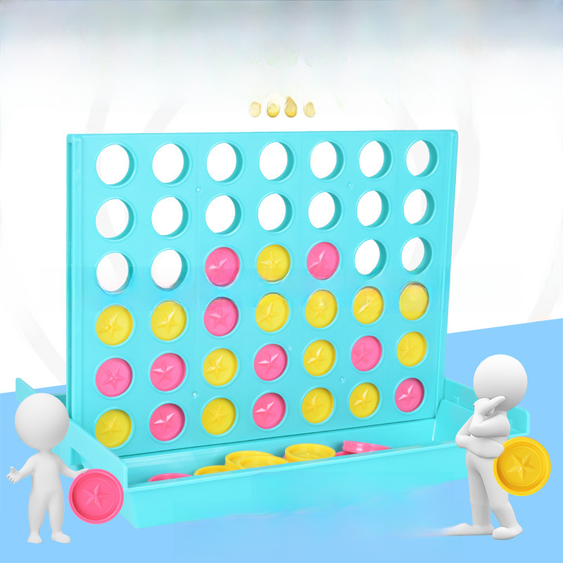 3-6 Years Old Stereo Quad Chess Double Toy Chess Bingo Board Game Four Chess Children's Educational Toy Chess