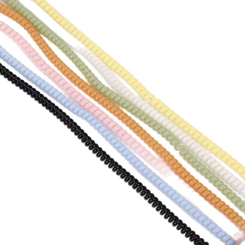 1.56m Mobile Phone Data Cable Protection Rope Protective Cover Data Cable Winding Spring Rope Factory Direct Sales Wholesale