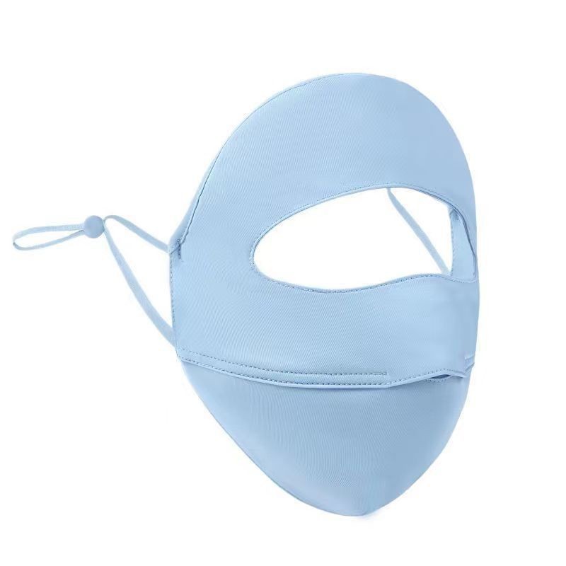 Women's New Face Gini Sunscreen Mask All-round UV Protection Mask Summer Thin Ice Silk Fabric