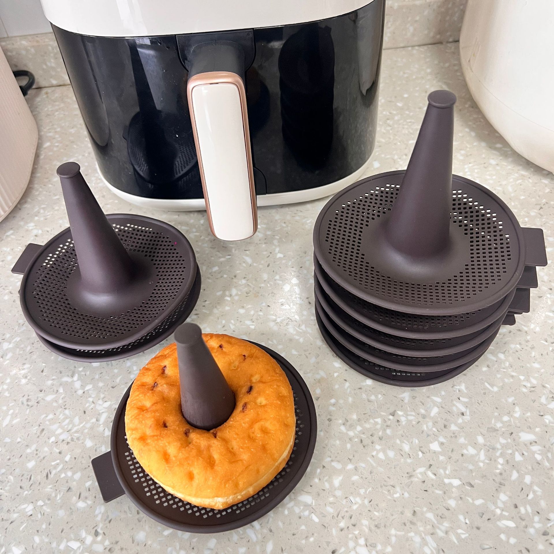 New Cross-border Silicone Donut Maker Donut Making Mold Baking Mold Air Fryer Making Mold