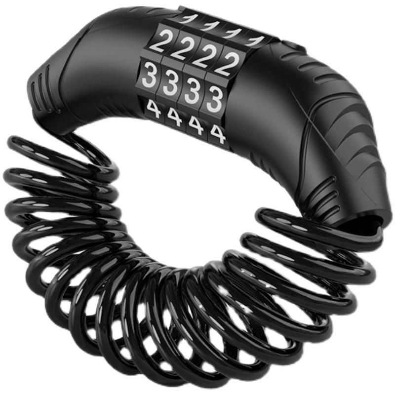 Motorcycle Electric Car Lock Safety Waterproof Anti-theft Helmet Lock Bicycle Mini Portable Steel Wire Cable Code Lock