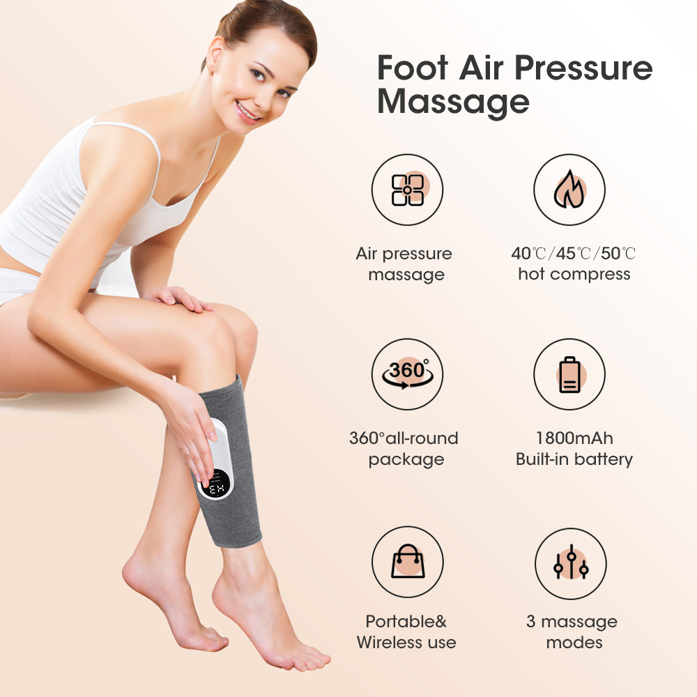 Leg Massager Air Wave Electric Air Bag Dredging Instrument Fully Automatic Calf Massager Multi-Function Massager