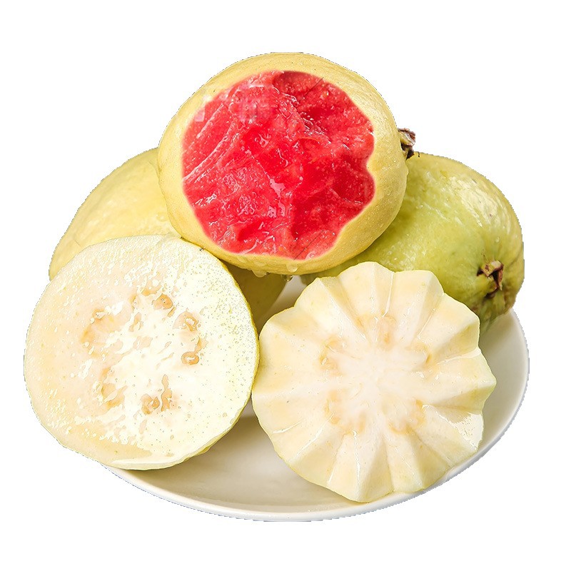Fujian Zhangzhou Soft, Waxy and Sweet Pearl Guava Fruit Red and White Double Guava Large Fruit Wholesale Dropshipping