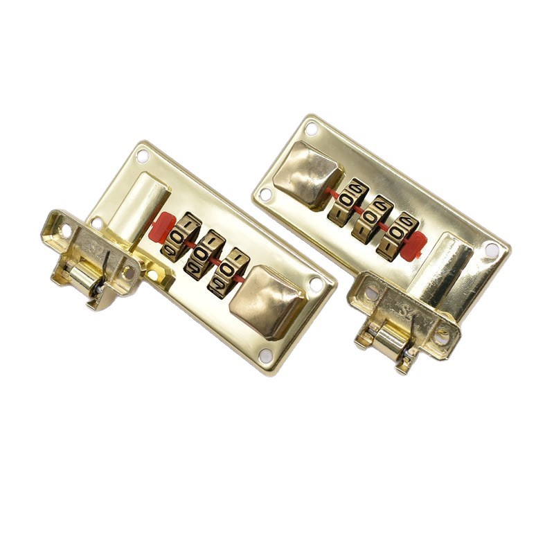 Factory Ready-Made Luggage Password Lock Tool Box Lock Anti-Theft Left and Right Password Lock Internal and External Adjustable Key Lock