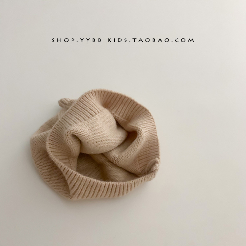 ins Western Style Love Beret 2022 New Children's Knitted Painter Hat Girl Baby Autumn and Winter Travel Hat