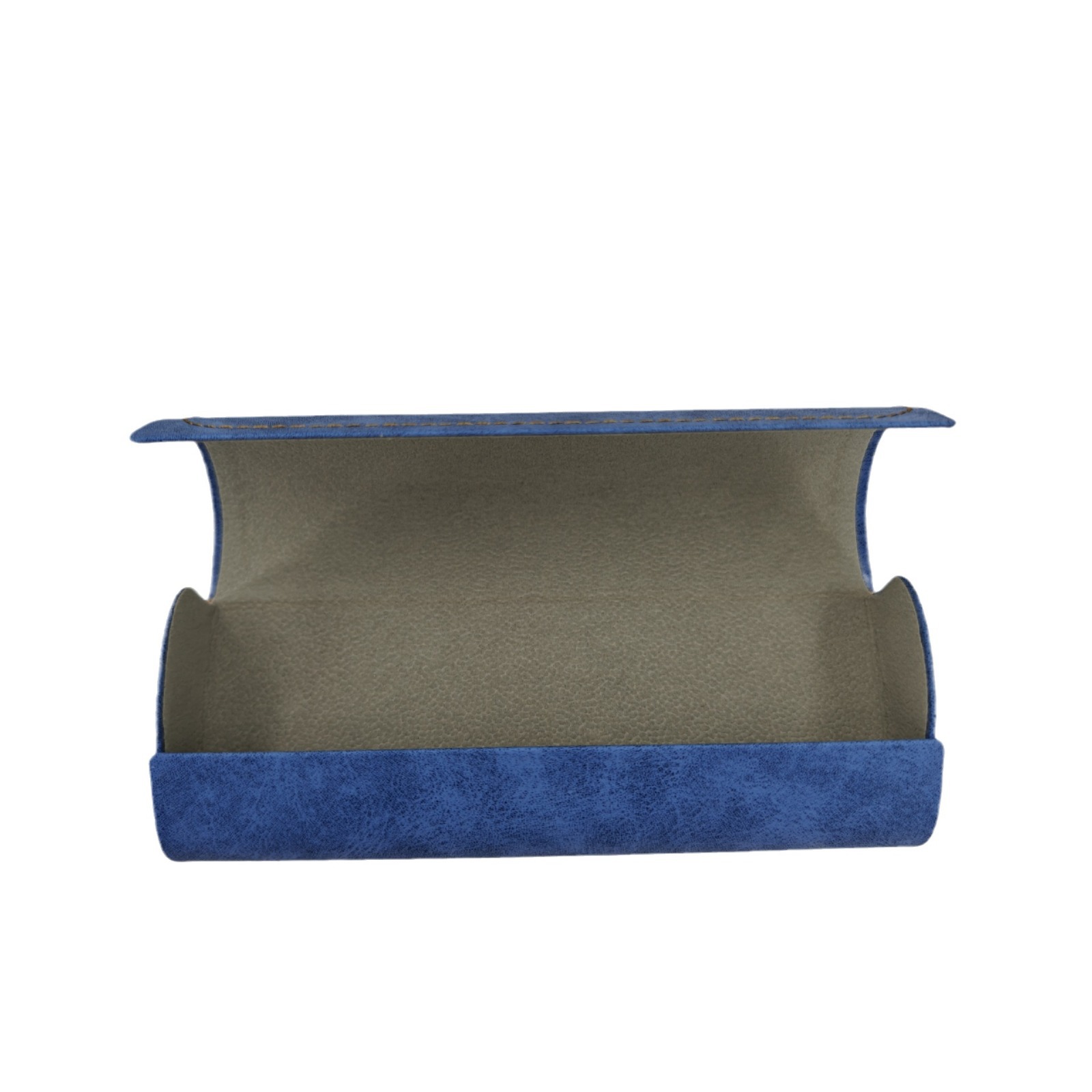 pu leather handmade box retro artistic texture glasses case printable logo myopia glasses case