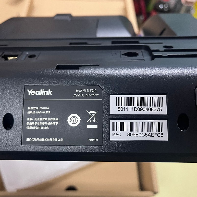 Yealink Ip Phone Sip-T58W Exp50 Exp43 T58W with Camera