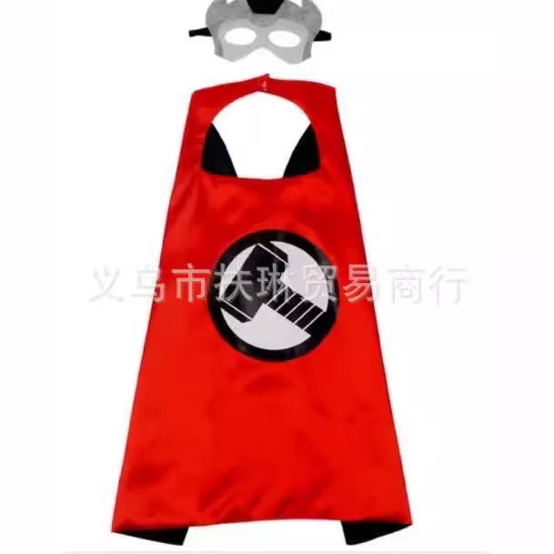 Kids Superhero Cloak Costume Kids Halloween Avengers Cloak Prom Play Kids Gift