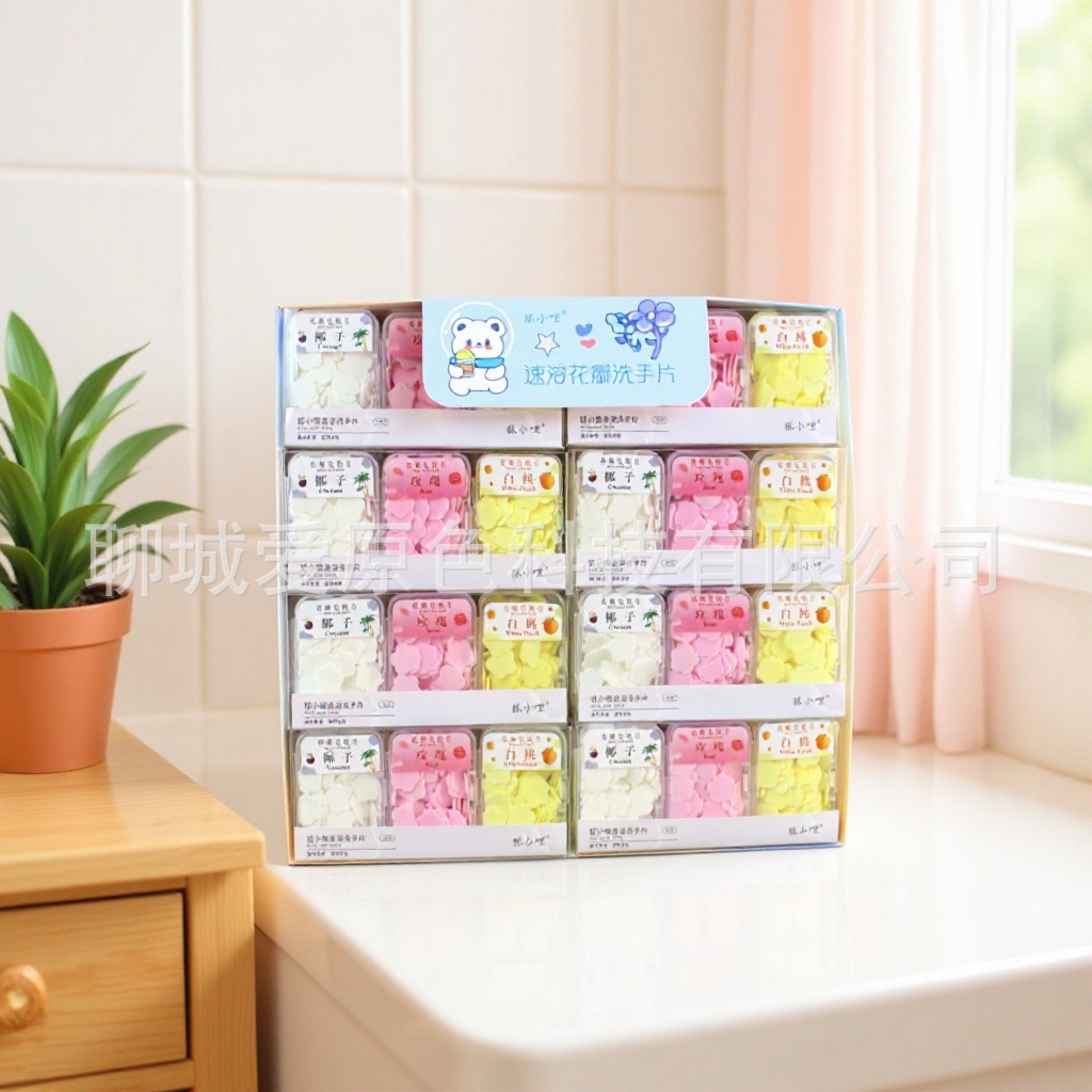 Одноразовые портативные таблетки для мытья рук для студентов, мыло для путешествий, мини таблетки мыла в упаковке, оптовая кастомизация