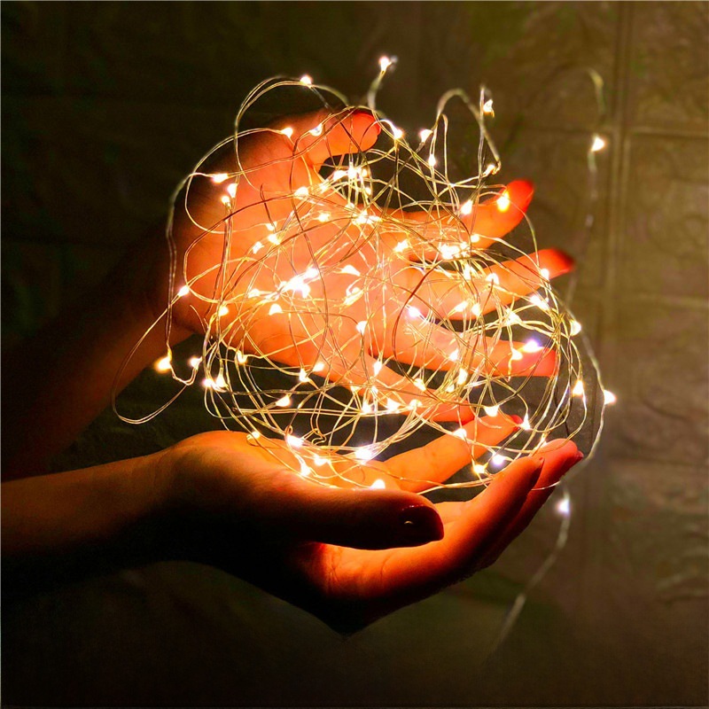Decorative light led small colored light Holiday Star flashing light string light battery copper wire light Starry Sky Internet celebrity room hanging light