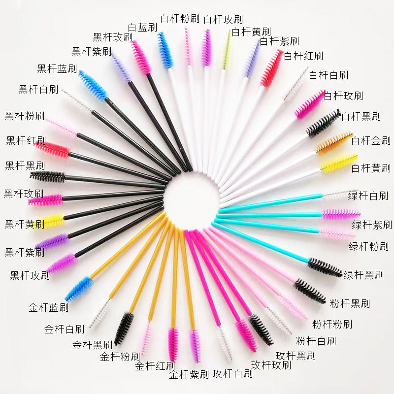 Factory Eyelash Brush Eyebrow Brush Spiral Brush Disposable Makeup Brush False Eyelash Brush Eyelash Comb Eyelash Curling Eyelash Brush