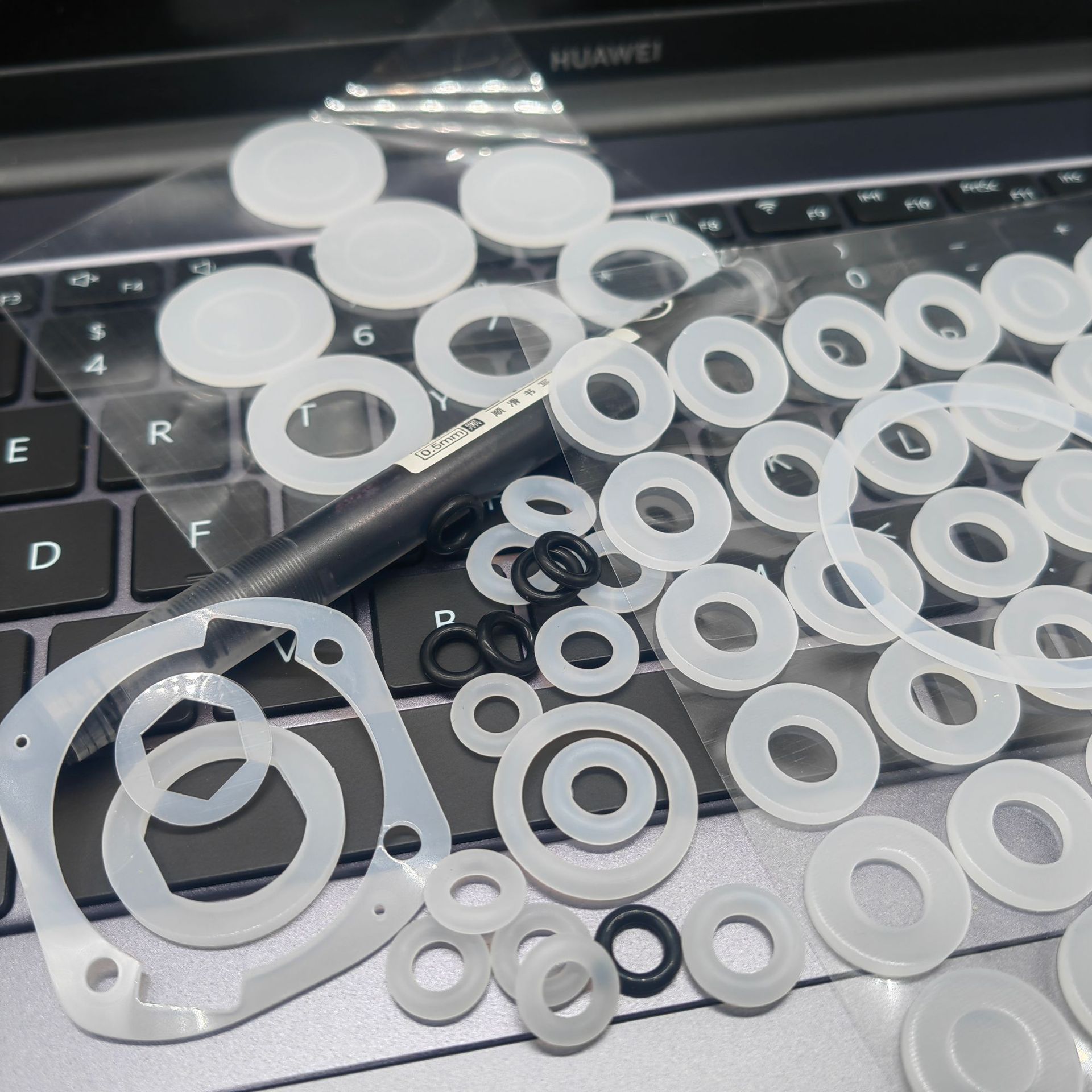 Silicone Gasket Transparent Waterproof Seal High Temperature Resistant Silicone Gasket Food Grade Bottle Cap Seal Gasket