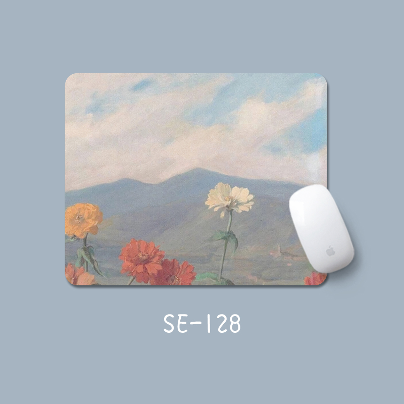 Simple and Fresh Mouse Pad, Slippery Desktop Pad, Office Notebook Pad, Wrist Guard, Stain-Resistant, Creative and Cute Mouse Pad