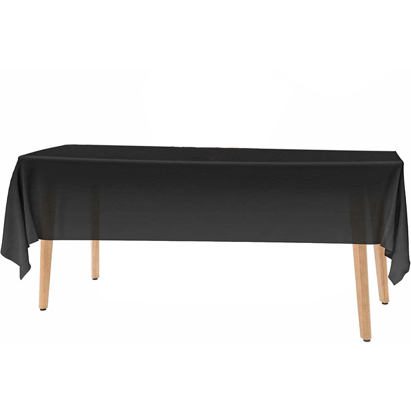 Disposable Tablecloth Regular Peva Film Rectangular Cross-Border Waterproof and Oil-Proof Holiday Party Tablecloth Birthday Party