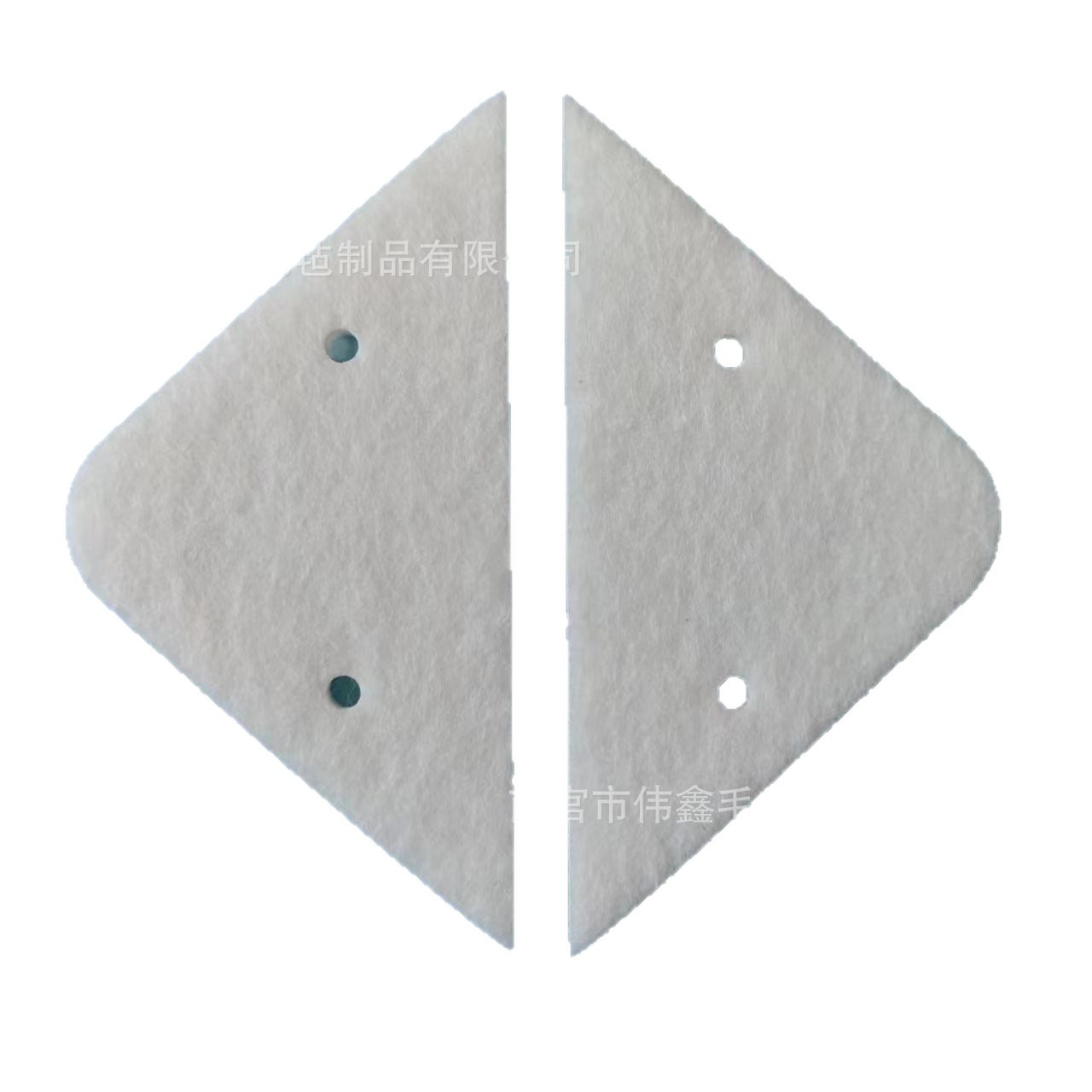 Glass Wipe Cleaning Cotton White Felt Fiber Cotton Sheet Absorbent Cotton Sheet Triangular Rectangular Glass Felt Cotton