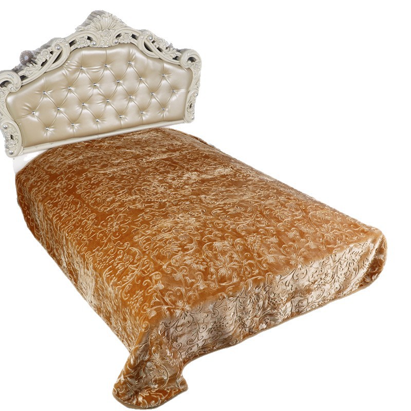 True Love Blanket Plain Embossed Raschel Cloud Blanket Flannel in Stock Customized Foreign Trade Single Double Layer Single Double