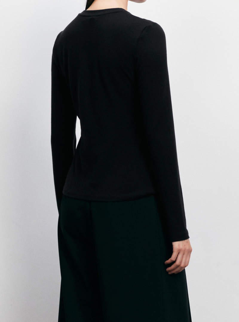 Autumn European and American Style Fashionable Slim-Fit Knitwear with Metal Decoration, Custom Pattern Making and Processing by Dalang Woolen Factory