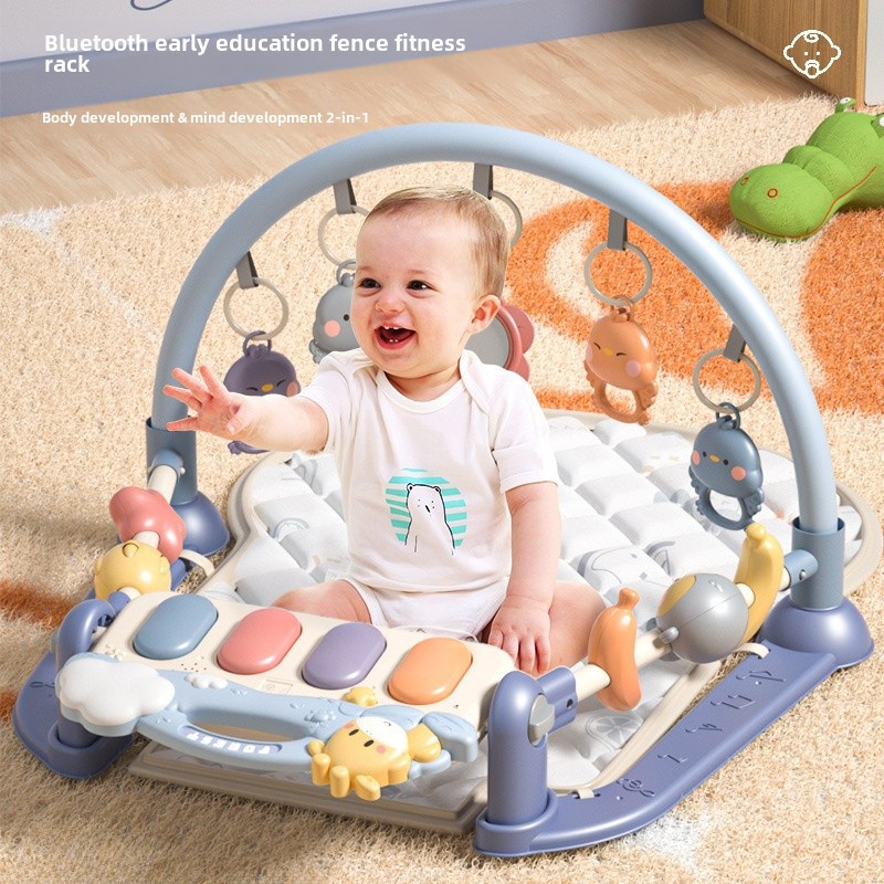 Baby Fitness Stand Pedal Piano 0 to 3 Months Toys Educational Kidsren Newborn Gift Baby Toys 1-2 Years Old
