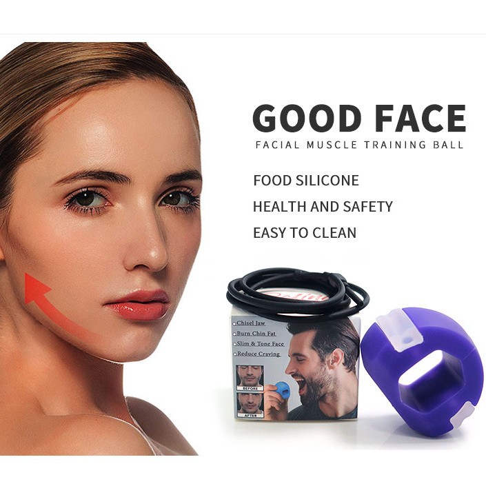 Explosions jaw exerciser facial masseter muscle silicone exerciser plastic face masseter muscle ball jaw trainer